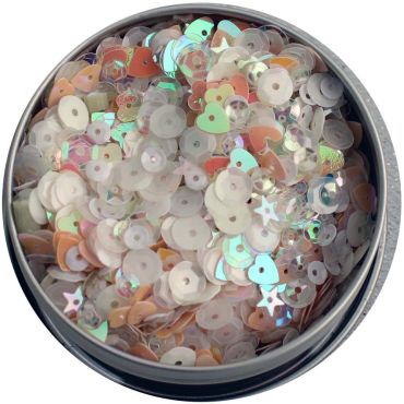 Buttons Galore 28 Lilac Lane Tin W/Sequins 40g - Fairy Sparkle