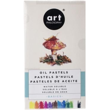 Prima Art Philosophy Water Soluble Oil Pastels - Basics, 12/Pkg
