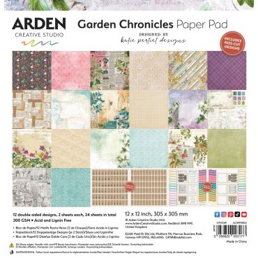 Arden Creative Studio Garden Chronicles Ensemble de papier 12 x 12