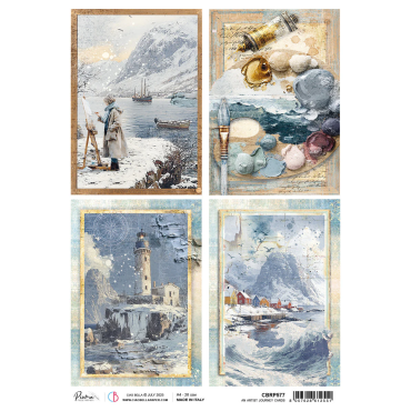 Ciao Bella An Artist Journey Rice Paper A4 An Artist Journey Cards