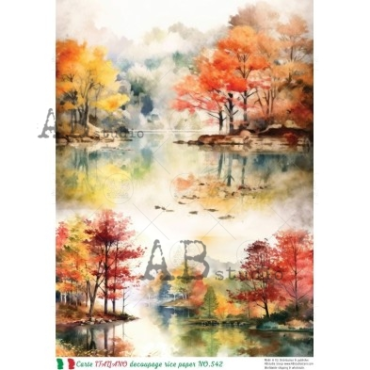 AB STUDIO Rice Paper Carte Italiano NO.542
