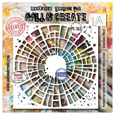 AALL and Create - 6"x6" Stencil - Bubble Field #263