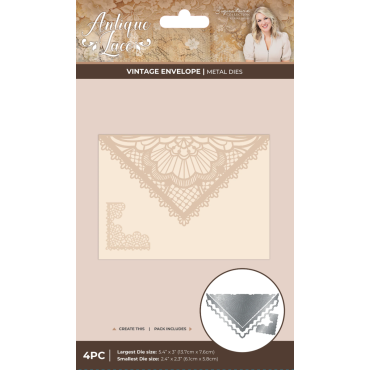 Crafter's Companion Sara Signature Antique Lace - Matrices de coupe Vintage Envelope