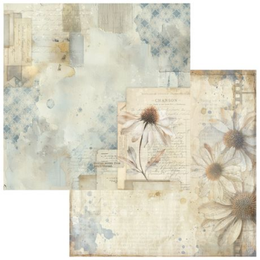 49 and Market - Faded Memory Lane - Papier 12"X12" - Wildflower Notes