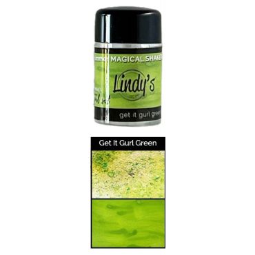 LINDY'S STAMP GANG MAGICALS SHAKER POUDRE A PIGMENT - GET IT GURL GREEN SHIMMER