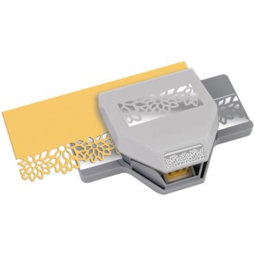 EK SUCCESS LARGE EDGE PUNCH, DIAMOND FLOWERS, 1.25X2.5