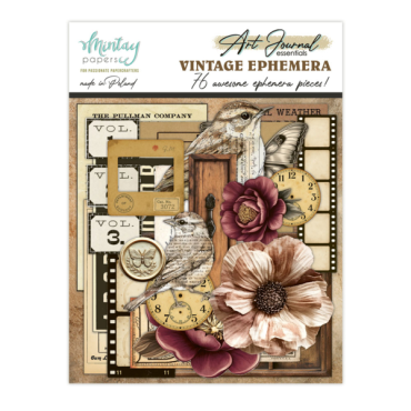 Mintay Ensemble d'Éphémères Art Journal - Vintage, 78 pcs