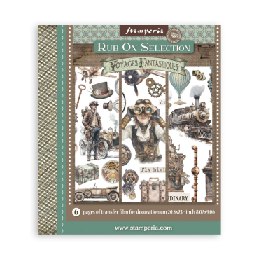 Stamperia Rub on selection cm 20,5x23 6 pages - Voyages Fantastiques
