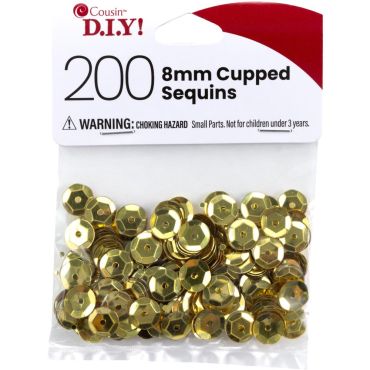 COUSINDIY PAILLETTES EN COUPE, OR, 8MM 200/PAQUET