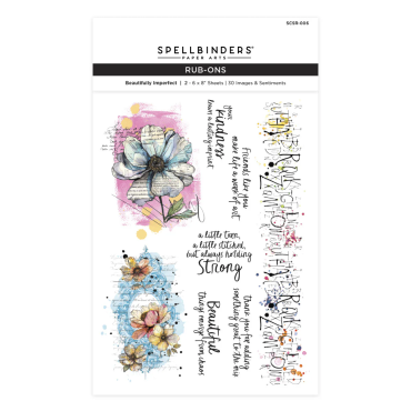 Spellbinders Rub-Ons - Beautifully Imperfect
