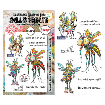 AALL and Create - A6 Stamp Sets #11409 - Buzz-ing By