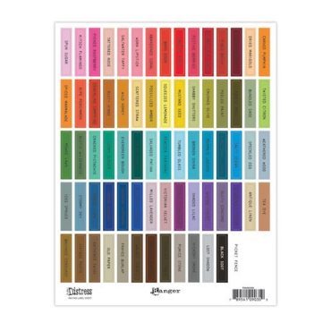 Tim Holtz Feuille d'étiquettes pour grand tampon encreur Distress - Noir