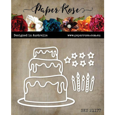 Paper Rose Matrices de coupe - Birthday Cake 21177