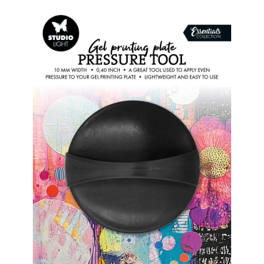 SL Outil de pression pour plaque d'impression Gel, diamètre 10 cm, dimensions 120 x 160 x 25 mm, 1 pièce