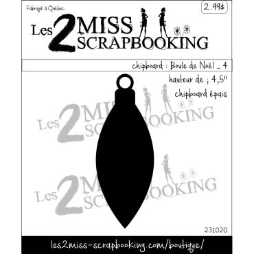 LES 2 MISS SCRAPBOOKING BOULE DE NOEL_4 CHIPBOARD