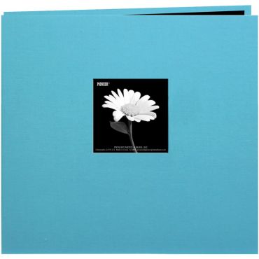 PIONEER BOOK CLOTH COVER POST BOUND ALBUM 12X12 TURQUOISE BLUE