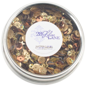 Buttons Galore Boîte 28 Lilac Lane avec paillettes 40g - Not So Heavy Metal