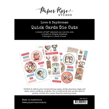 Paper Rose Love & Daydreams Cartes rapides 6x8 et Die Cuts - 36007