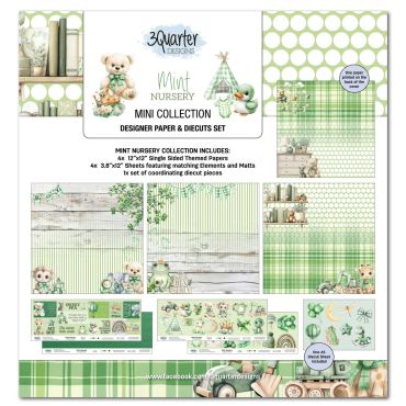 3Quarter Designs Mint Nursery Mini Collection 12x12