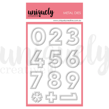 UNIQUELY Matrices de coupe - Giant Outline Numbers