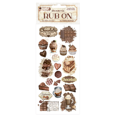 Stamperia Rub-on 10,16x21,6 cm - Coffee and Chocolate vintage sweet moments