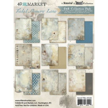 49 and Market - Faded Memory Lane - Collection de papier 6"X8"