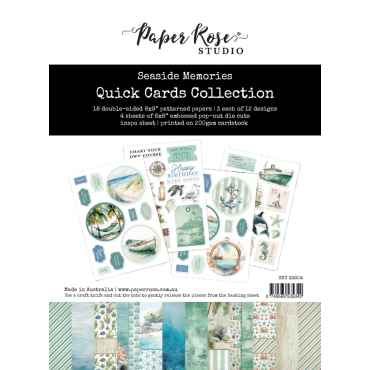 PAPER ROSE Seaside Memories - Ensemble rapide de cartes 6x8" - 33804