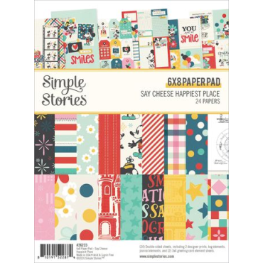 Simple Stories Ensemble de papier 6"X8" - Say Cheese Happiest Place