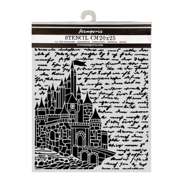 Stamperia Stencil 7.87"X9.84" - Castle