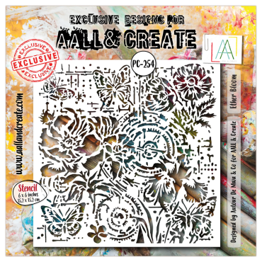 Aall and Create - Stencil 6x6 - Ether Bloom #254