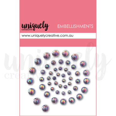 UNIQUELY perles et strass autocollant - Smoke Pearls
