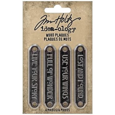 IDEA-OLOGY PLAQUES DE MOTS EMBELLISSEMENTS EN METAL