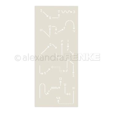 ALEXANDRA RENKE ARROW ELEMENTS 3,6 X 8,7  STENCIL