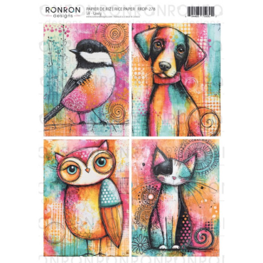 *À Venir* Ronron Designs Papier De Riz: Vif