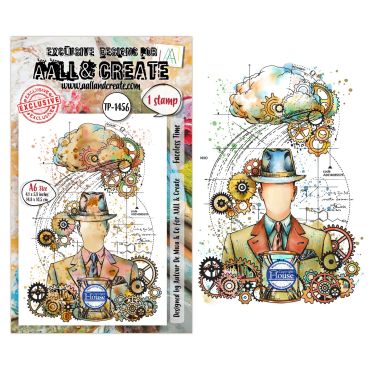 AALL and Create - A6 - Ensemble d'étampes - Faceless Time #1456