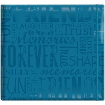 MBI GLOSS POST BOUND ALBUM 12X12 - FRIENDS - TEAL