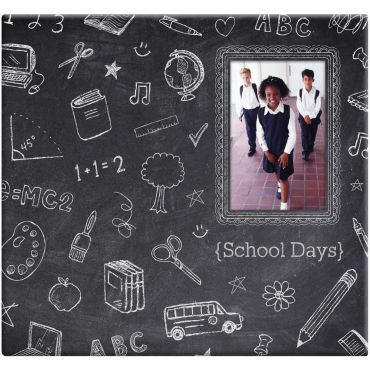 MBI CHALKBOARD POST BOUND ALBUM AVEC RELIURE ET FENETRE12X12 - CHALK DESI