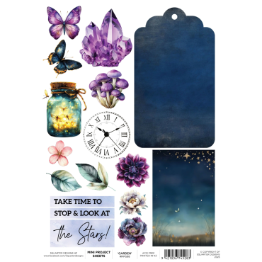 3Quarter Designs Night Garden - Mini Project Sheet