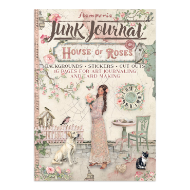Stamperia House of Roses - Junk Journal Autocollants, Cut-Outs & Backgrounds