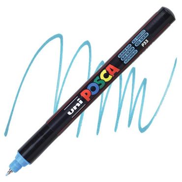 POSCA PC-1MR XFINE GLACIER BLUE PEN