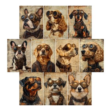 Simply Stated - Mans Best Friend Project Base - ATC 2.5x3.5"