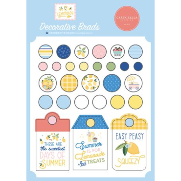Carta Bella Lemonade - Attaches parisiennes décoratives