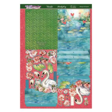 HUNKYDORY CARTE POP-UP STEPPER - ALWAYS & FOREVER