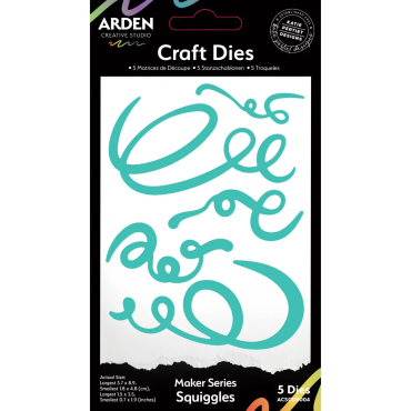 ARDEN CREATIVE STUDIO MATRICE DE COUPE MAKER SERIES SQUIGGLES CRAFT
