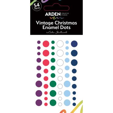 ARDEN CREATIVE STUDIO VINTAGE CHRISTMAS - ENAMEL DOTS