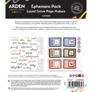 ARDEN CREATIVE ENSEMBLE D'EPHEMERES LAUREL GROVE PAGE MAKERS
