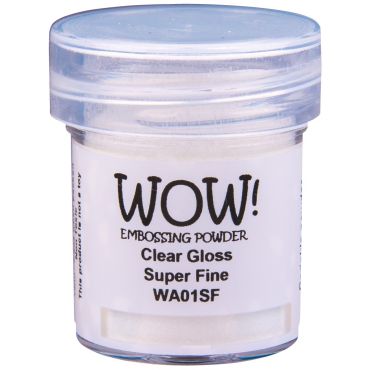 WOW! POUDRE A EMBOSSER CLEAR GLOSS SUPER FINE (T)