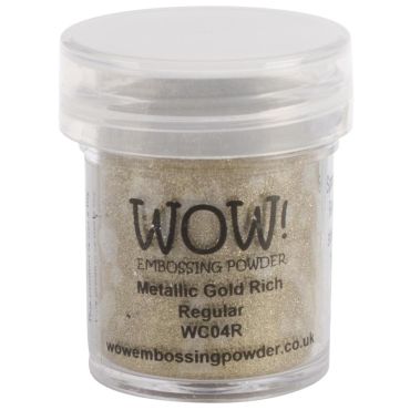 WOW! METALLIC GOLD RICH REGULAR POUDRE A EMBOSSER