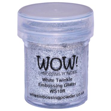 WOW! POUDRE A EMBOSSER GLITTER WHITE TWINKLE (O)
