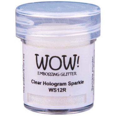 WOW! POUDRE A EMBOSSER CLEAR HOLOGRAM SPARKLE